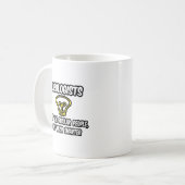 泌尿器科医…普通の人だけ頭が切れる コーヒーマグカップ (正面左)