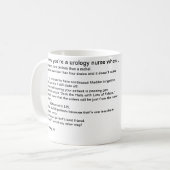 泌尿器科学のナースを時…あなたは知っています コーヒーマグカップ (正面左)