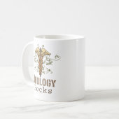 泌尿器科学は泌尿器科医のマグを揺すります コーヒーマグカップ (正面左)