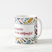 泌尿器科腎臓外科パンプン医師パターンの贈り物 コーヒーマグカップ (正面右)