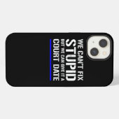 法おもしろい執行警察官  iPhoneケース (裏面横)