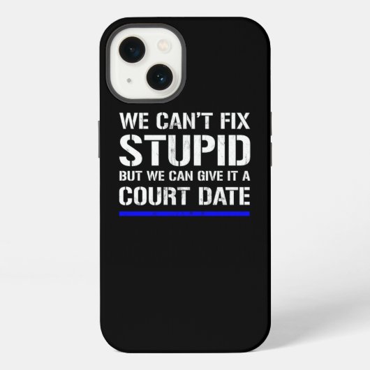 法おもしろい執行警察官  iPhoneケース (裏面)