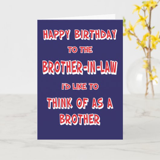 法おもしろい律の兄弟の誕生日挨拶状 カード (黄色い花)