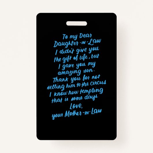 法おもしろい律の娘と娘親愛の娘 バッジ (正面)