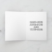 法おもしろい律上のハッピーバースデー カード (内部)