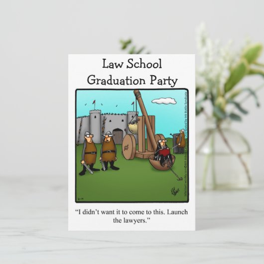 法おもしろい科卒業党招待状 招待状 (スタンド正面)