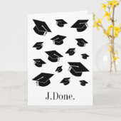 法おもしろい科卒業 カード (黄色い花)