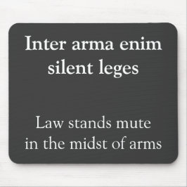 法と戦争キケロ引用文 マウスパッド