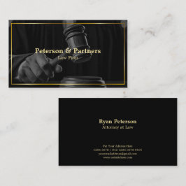 法と正義 | BWジャッジズゲベル金ゴールドブラック 名刺