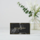 法と正義 | BWジャッジズゲベル金ゴールドブラック 名刺 (スタンド正面)