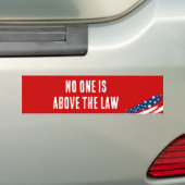 法に背く者は無い バンパーステッカー (車上)