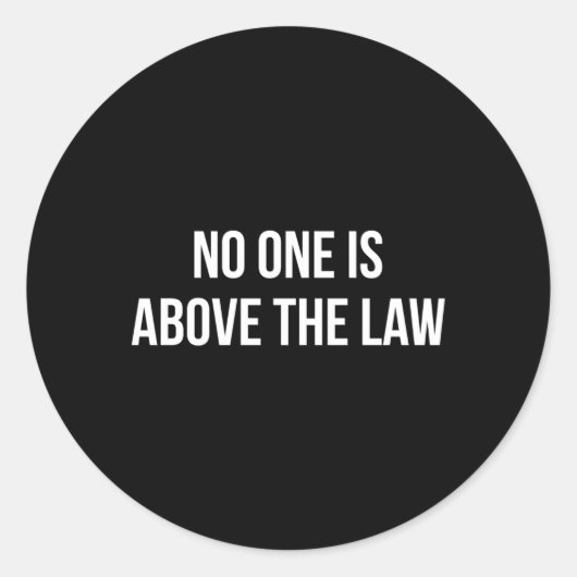 法に背く者は無い ラウンドシール (正面)