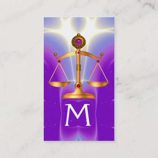 法のはかりで測金ゴールド,弁護士モノグラム紫外線 名刺 (裏面)