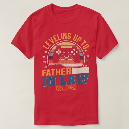 法のゲーマーの父にレベリング Tシャツ (デザイン正面)