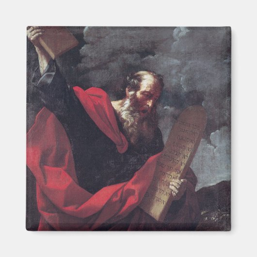 法のタブレットとモーセ マグネット (正面)