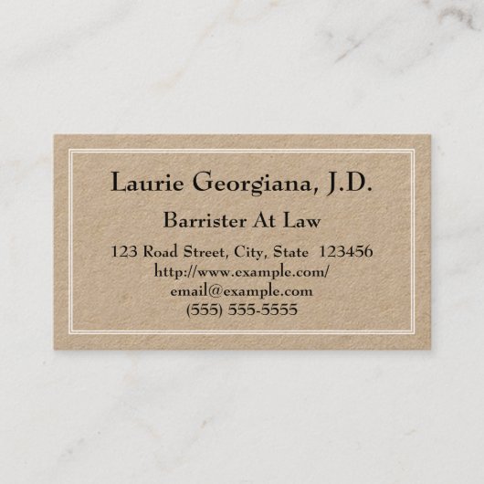 法の名刺での低鍵の弁護士 名刺 (正面)