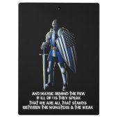 法の執行のクリップボード クリップボード (裏面)