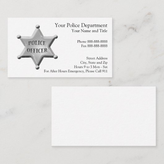 法の執行の名刺 名刺 (正面/裏面)