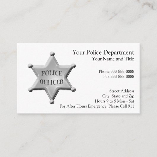 法の執行の名刺 名刺 (正面)