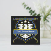 法の執行の紋章学のバッジ サンキューカード (スタンド正面)