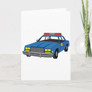 法の執行アカデミーの卒業生のパトカー カード