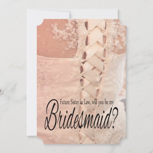 法の未来の姉が花嫁の付き添いになれ 招待状 (正面)