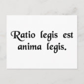 法の理由は法の精神だ。 ポストカード (正面)