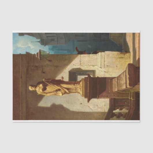 法の目、カール・スピツウェグによる正義 薄葉紙 (正面)