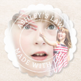 法の紙を作った ペーパーコースター