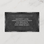 法の裁はかりで測判 | アンティーク枠 名刺 (裏面)