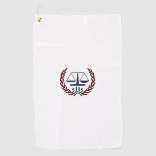 法はかりで測事弁パーソナライズされた護士の贈り物 ゴルフタオル