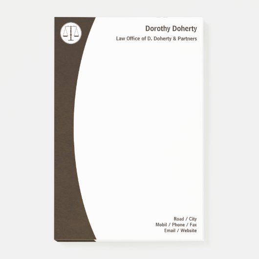 法はかりで測務局 ポストイット (正面)