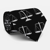 法はかりで測務弁護士又は裁判官ギフト男子の ネクタイ (ロール)