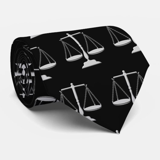 法はかりで測務弁護士又は裁判官ギフト男子の ネクタイ (ロール)