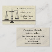法はかりで測務弁護士名刺の 名刺 (正面/裏面)