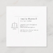 法はかりで測務最小主義プロフェッショナル スクエア名刺 (裏面)