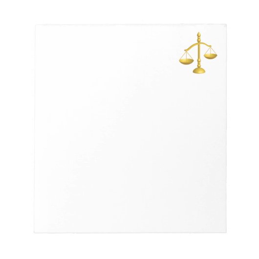法はかりで測律法の ノートパッド (正面)