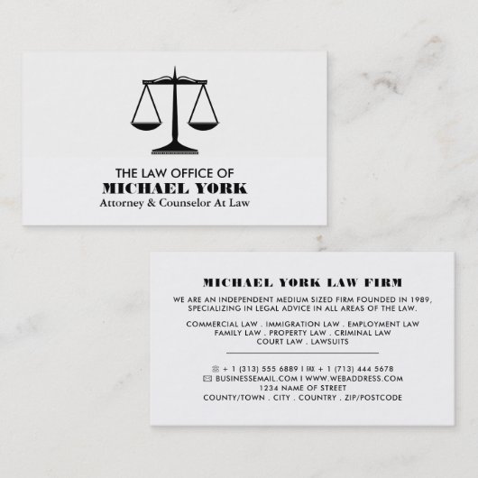 法はかりで測律法プロフェッショナル 名刺 (正面/裏面)