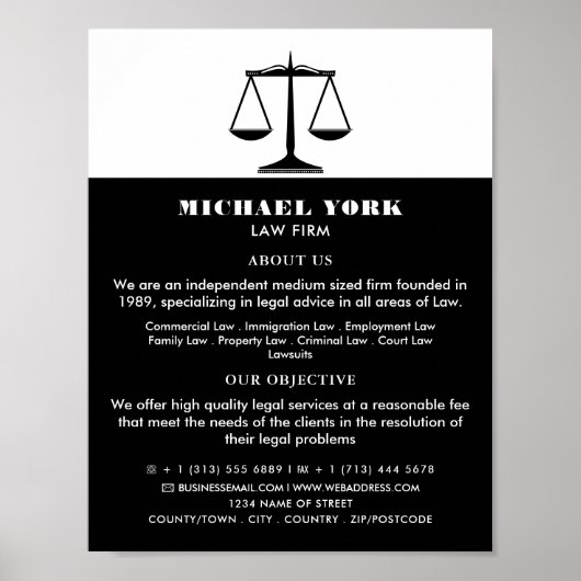 法はかりで測律法務広告局 ポスター (正面)