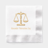 法はかりで測律法#2プロフェッショナル名 箔ナプキン (正面)