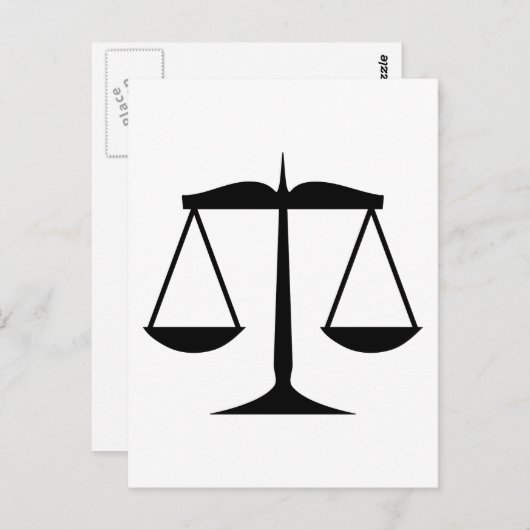 法はかりで測律 ポストカード (正面/裏面)