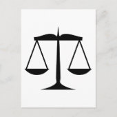 法はかりで測律 ポストカード (正面)