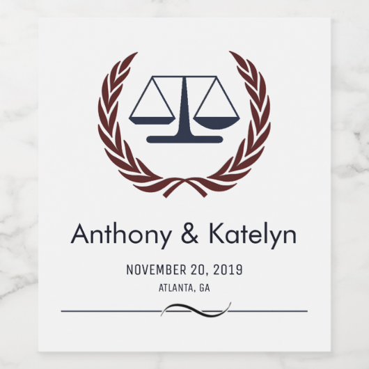 法はかりで測正リース法結婚人カスタム法 ワインラベル (シングルラベル)