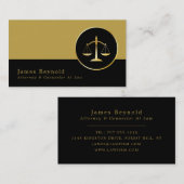 法はかりで測理金ゴールド法プロフェッショナル 名刺 (正面/裏面)