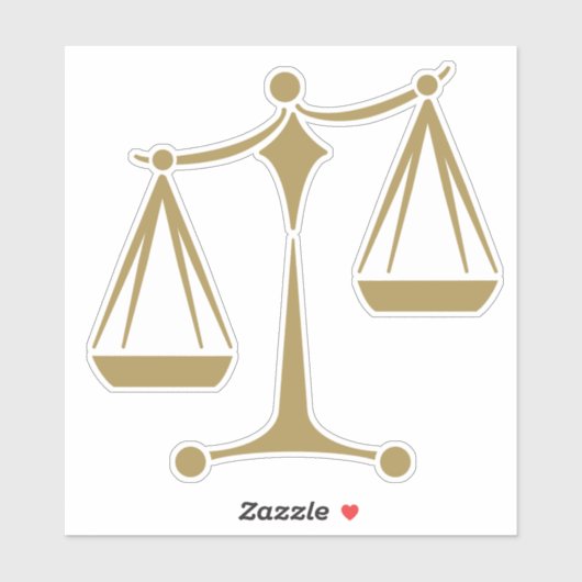 法はかりで測理 – 法のクラシック シール (シート)