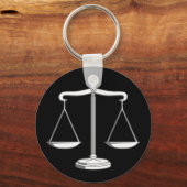 法はかりで測理 – 法キーホルダー キーホルダー (正面)