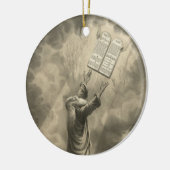 法を受け入れるモーセ十戒 セラミックオーナメント (左)