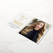 法エレガント科大学パーティー 箔招待状 (回転した状態)