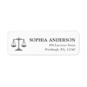 法カスタムはかりで測正クラシック弁護士住所 ラベル (正面)