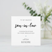 法カスタムモダン学の卒業生で可愛い息子 カード (スタンド正面)